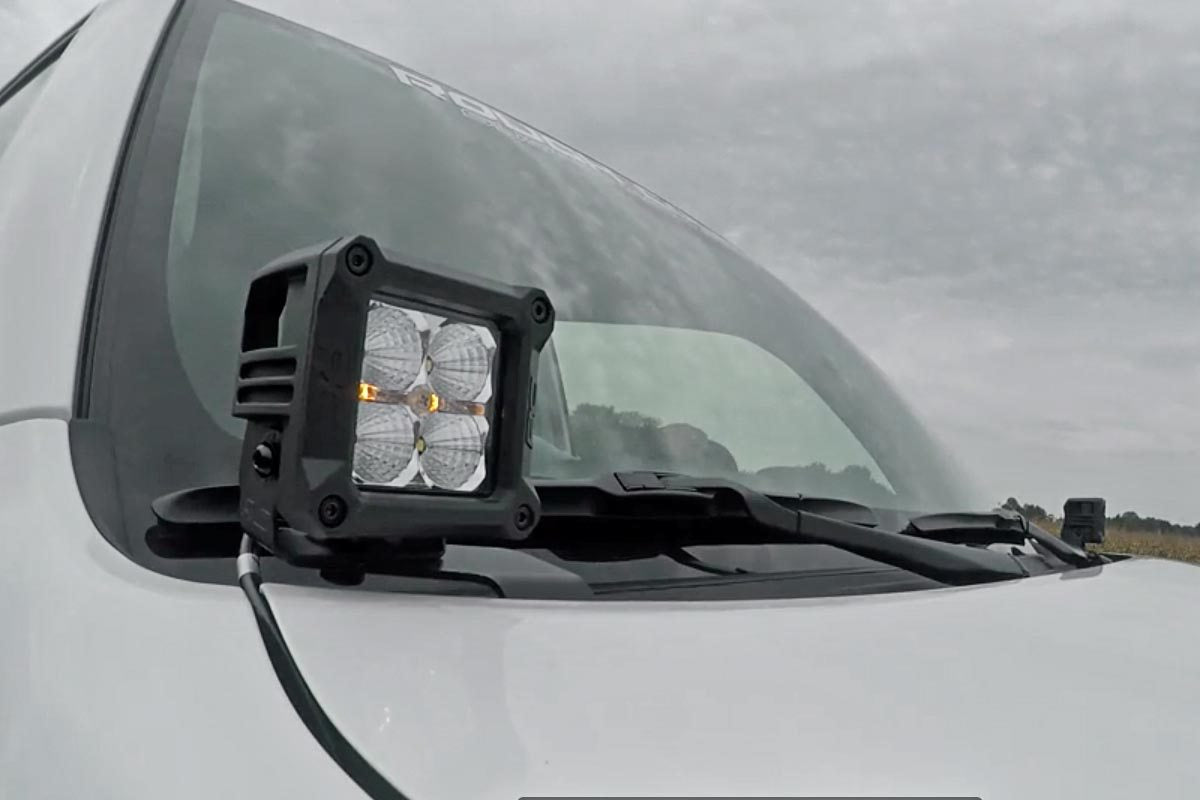 Rough Country LED Light | Ditch Mount | 3" Chrome Wide Angle Pair