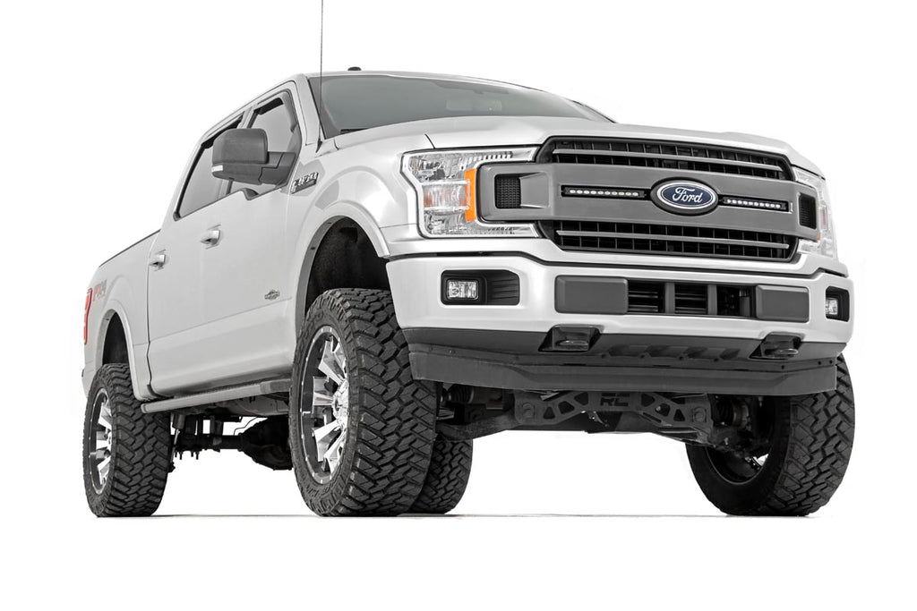 Rough Country LED Light | Grille Mount | 10" Black Slimline Pair | Ford F-150 (18-20)