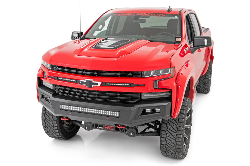 Rough Country LED Light | Ditch Mount |  3" OSRAM | Wide | Chevy Silverado 1500 (19-23)