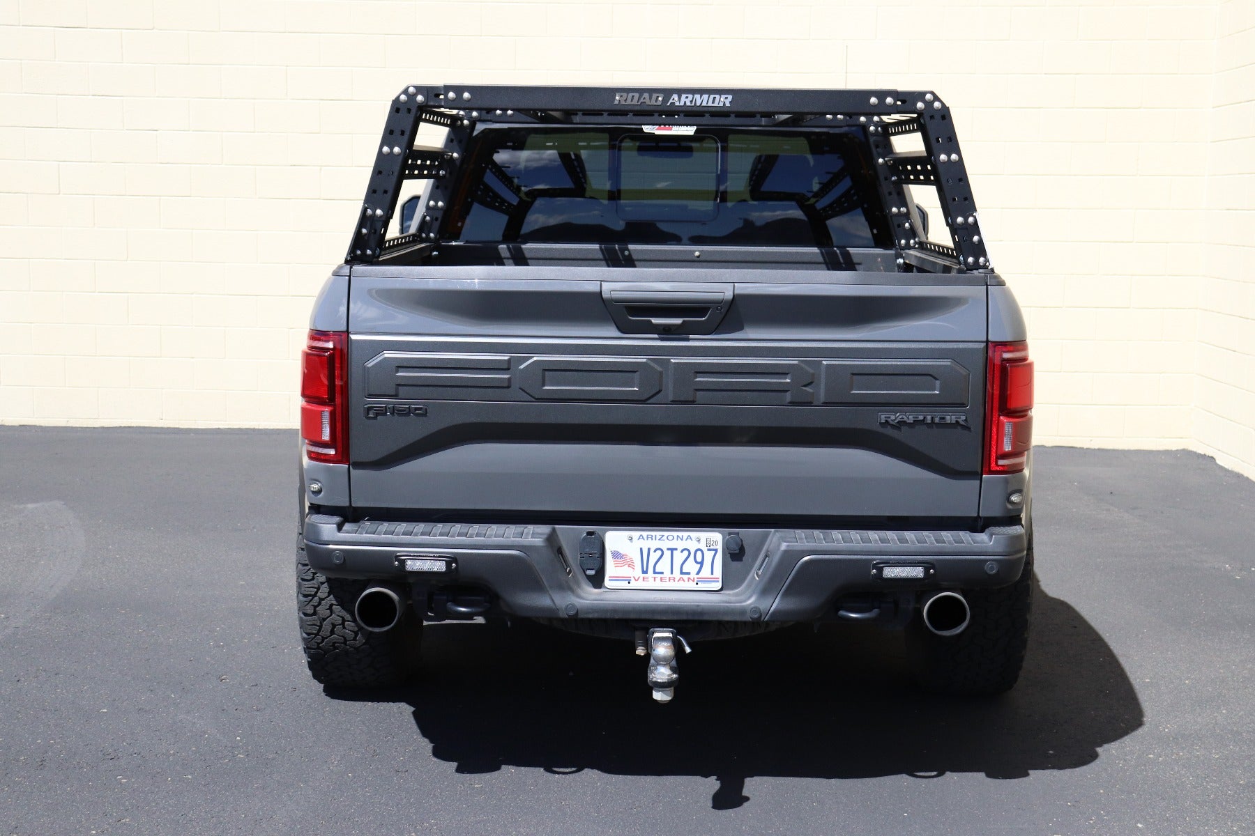2015-2020 Ford F-150 Treck - Overland Pkg. 5 1/2 To 6Ft. Full-Size Truck Beds, Adjustable Bed Rack System (500Brs-Brktkit Included) Rear Strap, Upper & Lower Rails Included  - Texture Black
