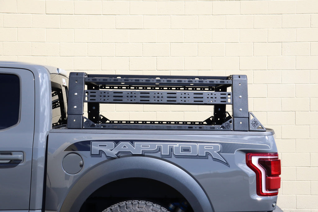 2015-2020 Ford F-150 Treck 5 1/2 To 6Ft. Full-Size Truck Beds - Adjustable Bed Rack System (500Brs-Brktkit Included) - Texture Black