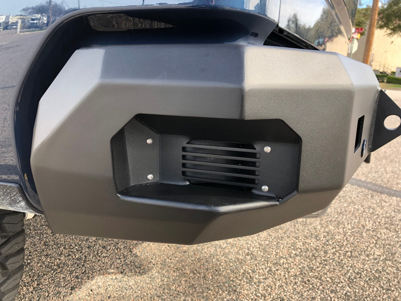 2019-2021 Gmc / Chevy 1500 Stealth Rear Winch Bumper - Texture Black Warn M8000 Only