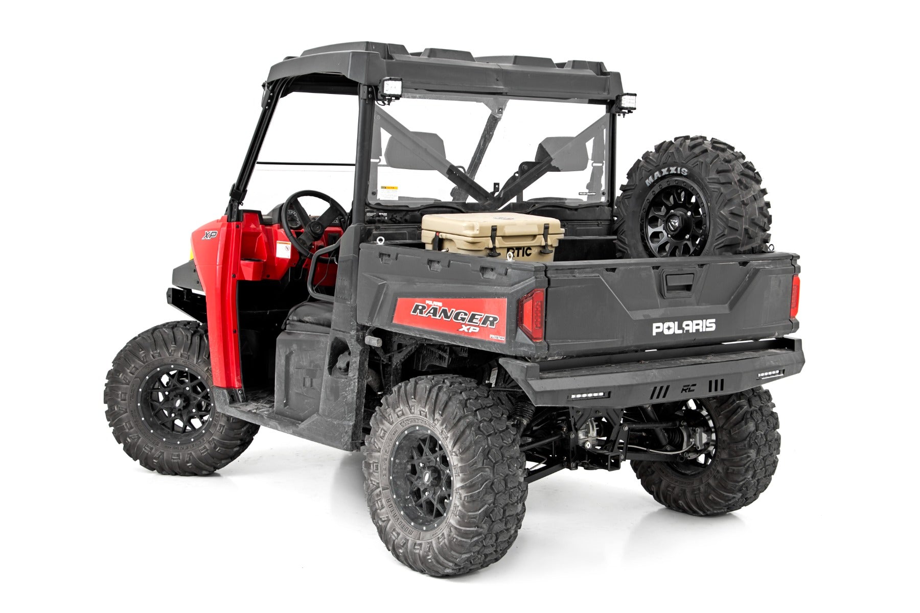 Rough Country LED Light | RR Cage Mount | 2" Chrome Pair | Wide Angle | Polaris Ranger (13-21)
