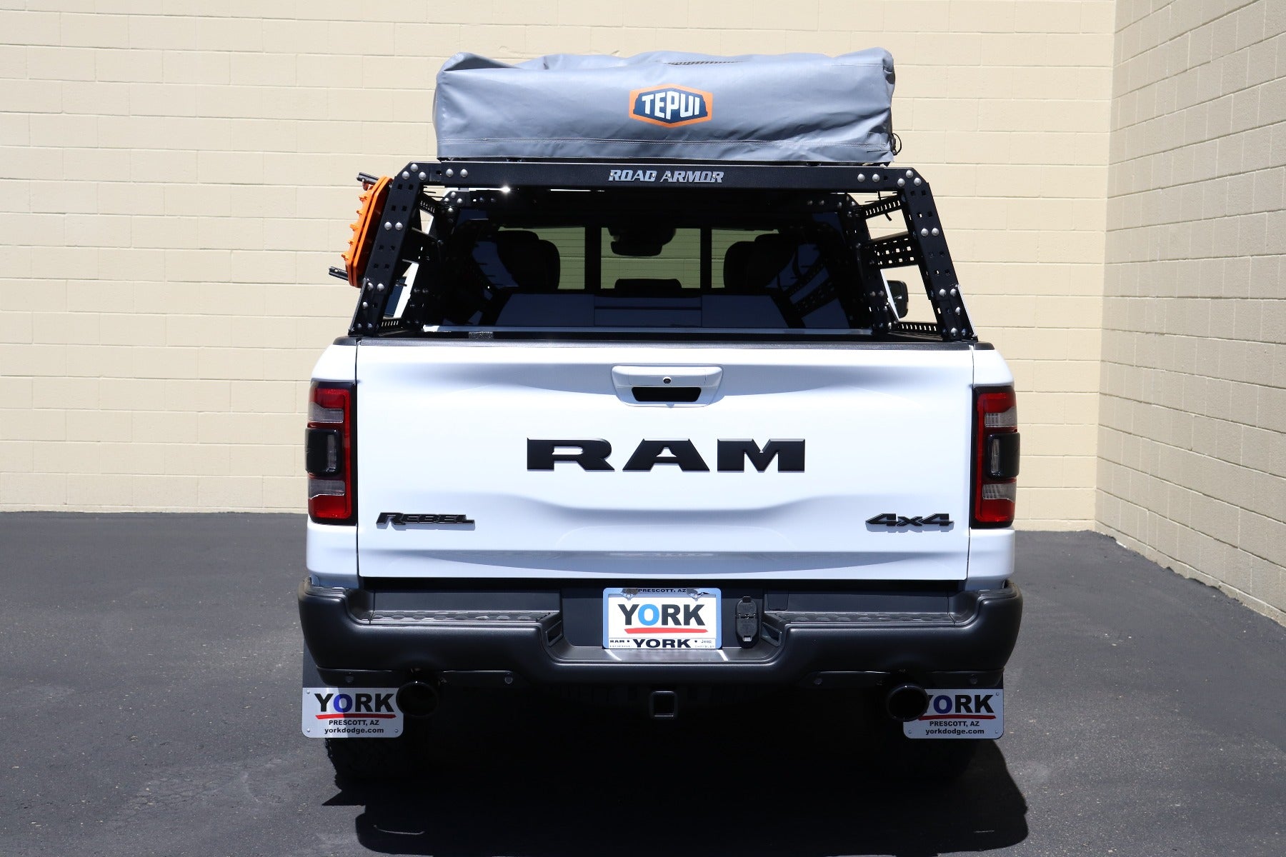 2009-2014 Ford F-150 Treck - Overland Pkg. 5 1/2 To 6Ft. Full-Size Truck Beds, Adjustable Bed Rack System (505Brs-Brktkit Included) Rear Strap, Upper & Lower Rails Included  - Texture Black
