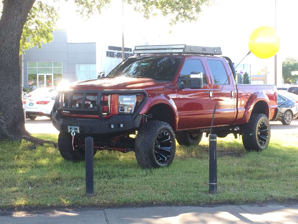 2011-2016 Ford F-250 Stealth Front Winch Bumper Titan Ii Guard Standard Flare - Texture Black Warn 16.5Ti