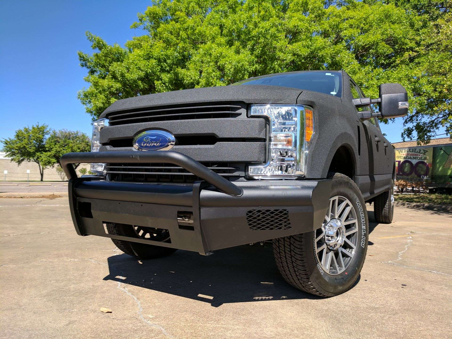 2017-2021 Ford F-250 Vaquero Front Non-Winch Bumper Pre-Runner Guard - Texture Black