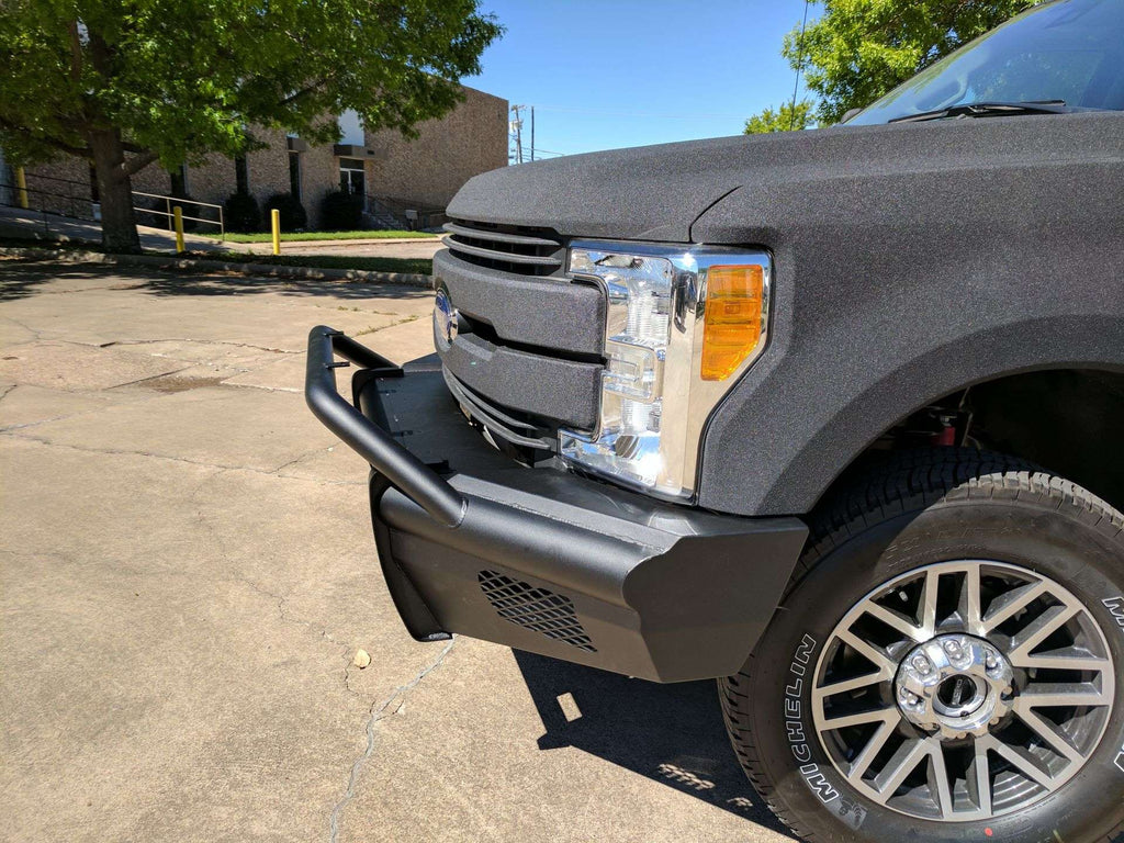 2017-2021 Ford F-250 Vaquero Front Non-Winch Bumper Pre-Runner Guard - Texture Black