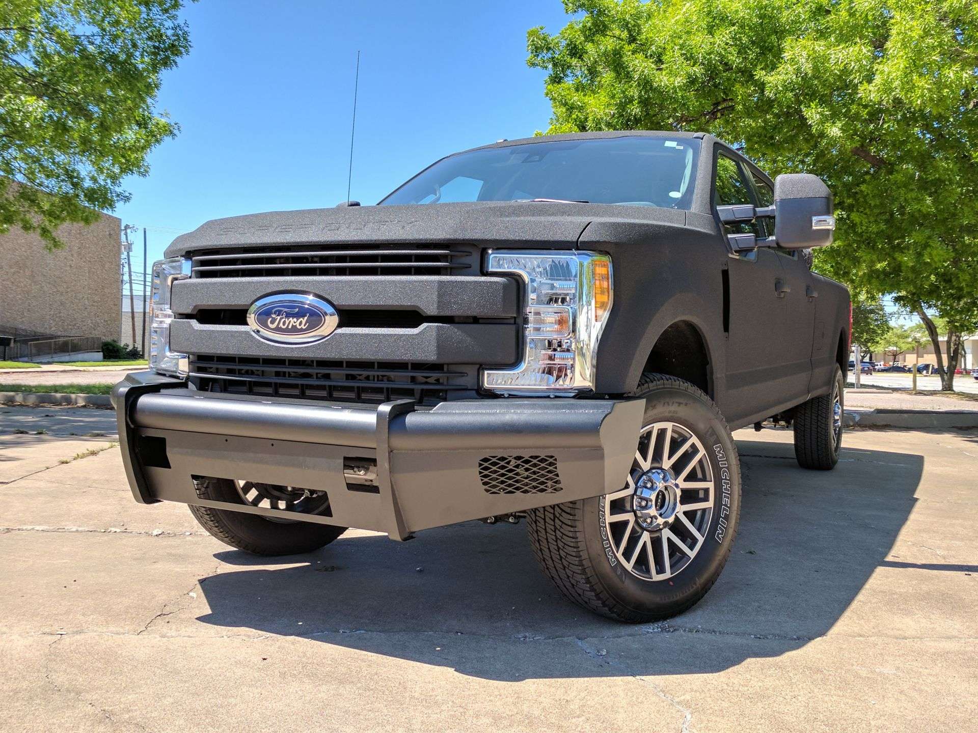 2017-2021 Ford F-250 Vaquero Front Non-Winch Bumper - Texture Black