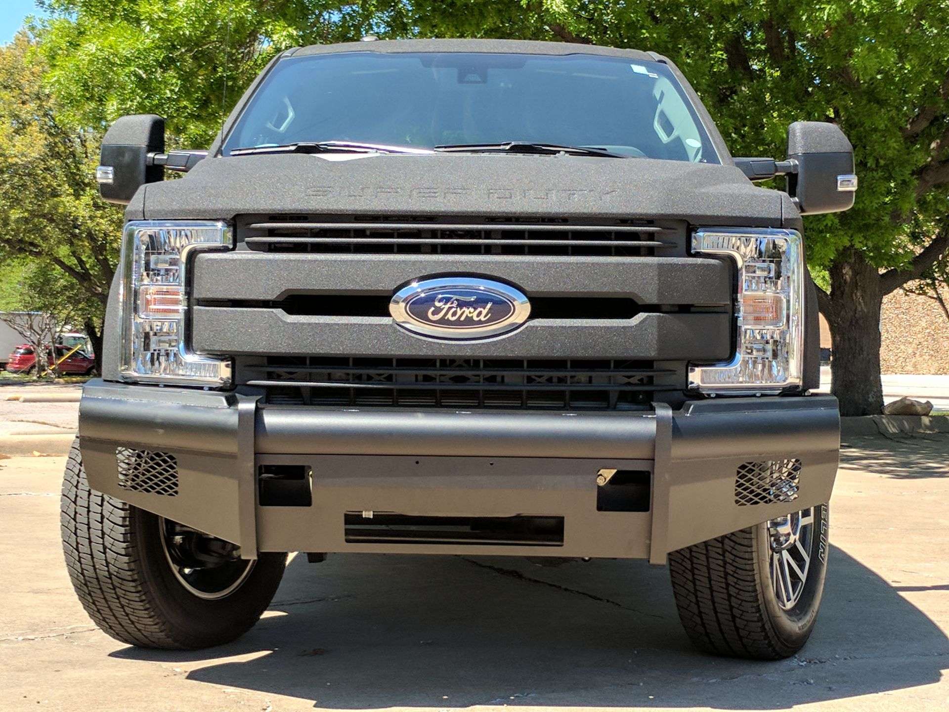 2017-2021 Ford F-250 Vaquero Front Non-Winch Bumper - Texture Black