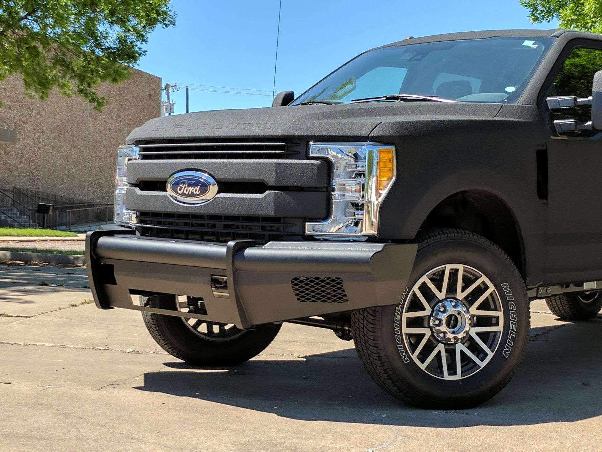 2017-2021 Ford F-250 Vaquero Front Non-Winch Bumper - Texture Black