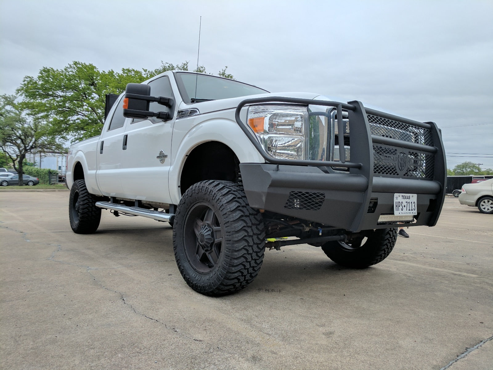 2011-2016 Ford F-250 Vaquero Front Non-Winch Bumper Full Guard - Texture Black