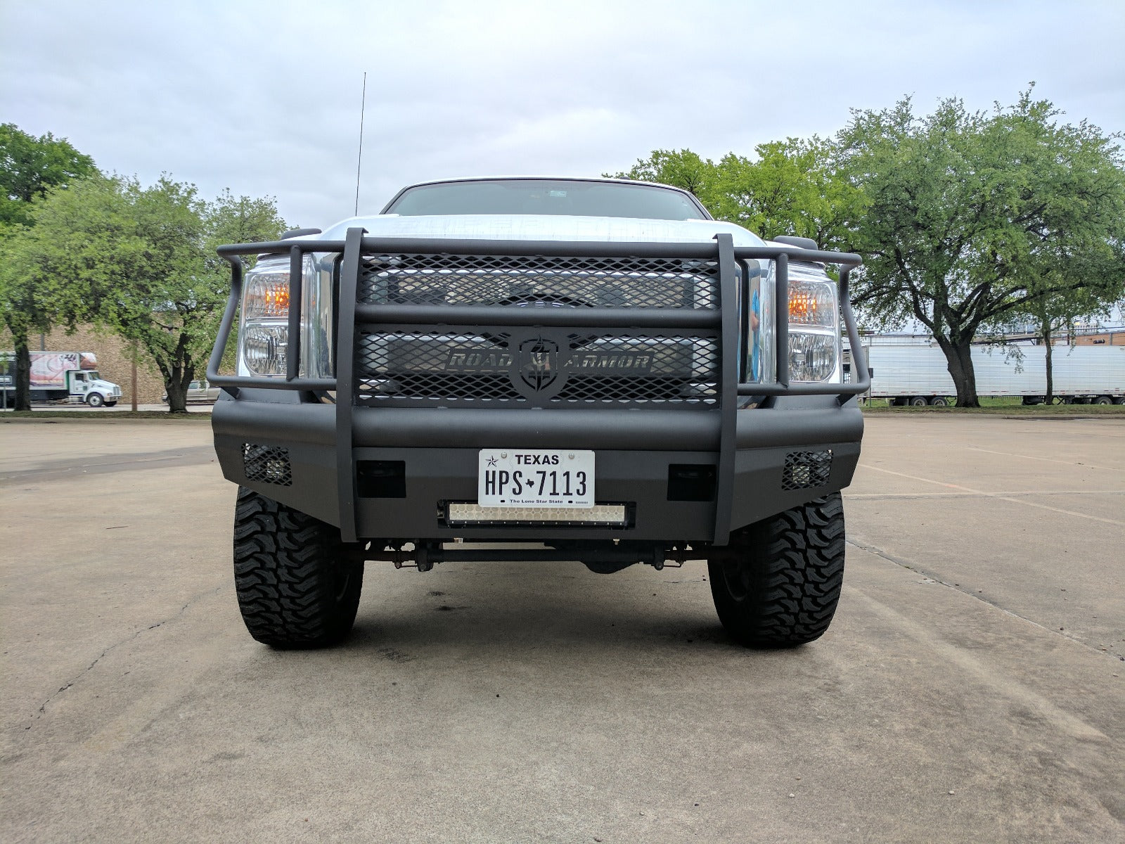 2011-2016 Ford F-250 Vaquero Front Non-Winch Bumper Full Guard - Texture Black