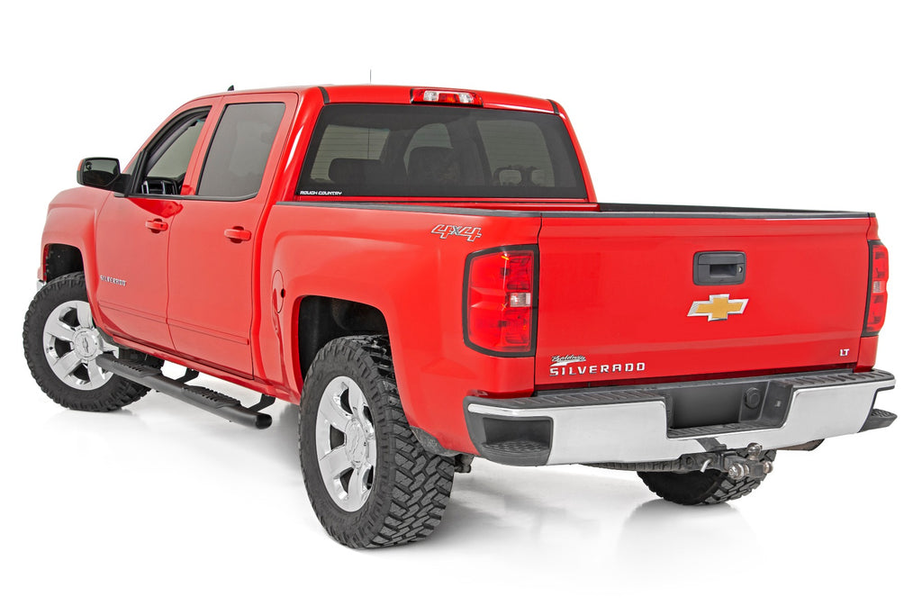 Rough Country Oval Nerf Step | Crew | Def Tank | Chevy/GMC 1500/2500HD/3500HD (07-19)