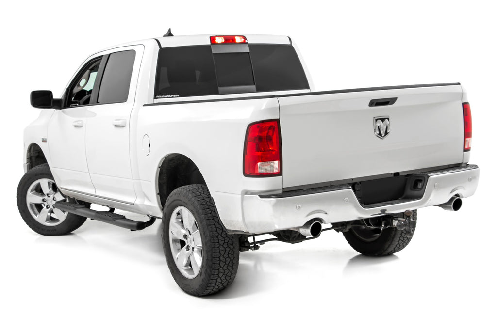 Rough Country Oval Nerf Step | Crew Cab | Black | Ram 1500 (10-18)/2500 (10-23)