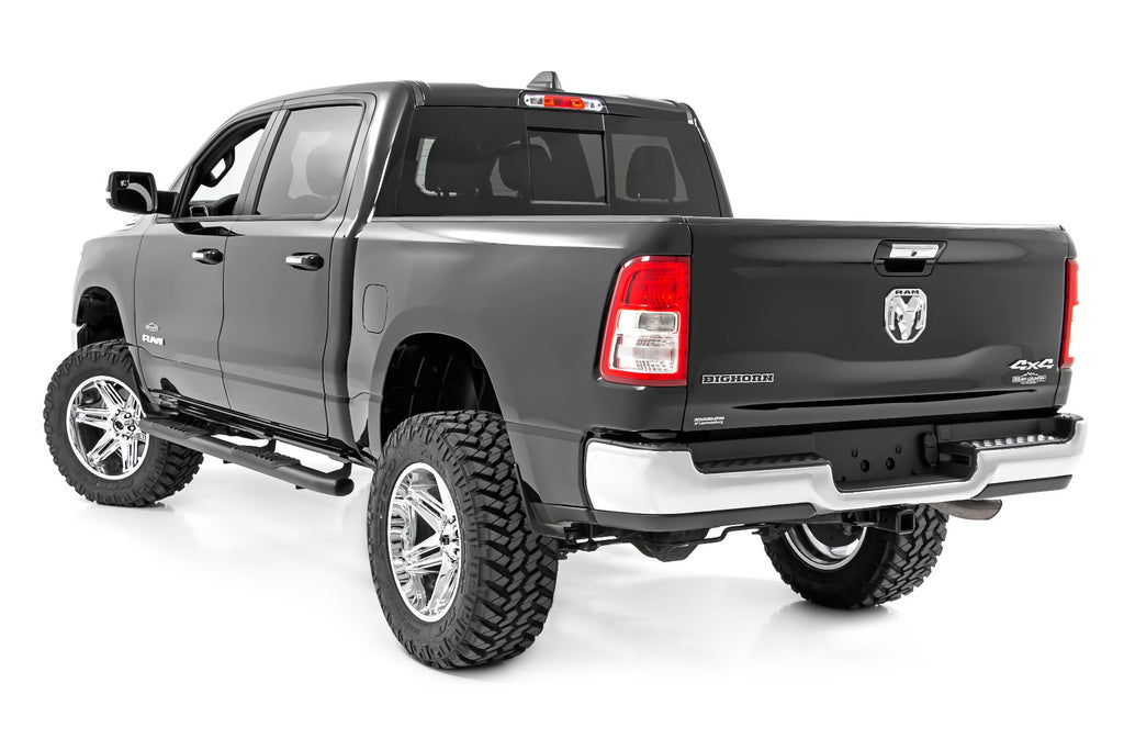 Rough Country Oval Nerf Step | Crew Cab | Black | Ram 1500 (19-23)/1500 TRX (21-23)