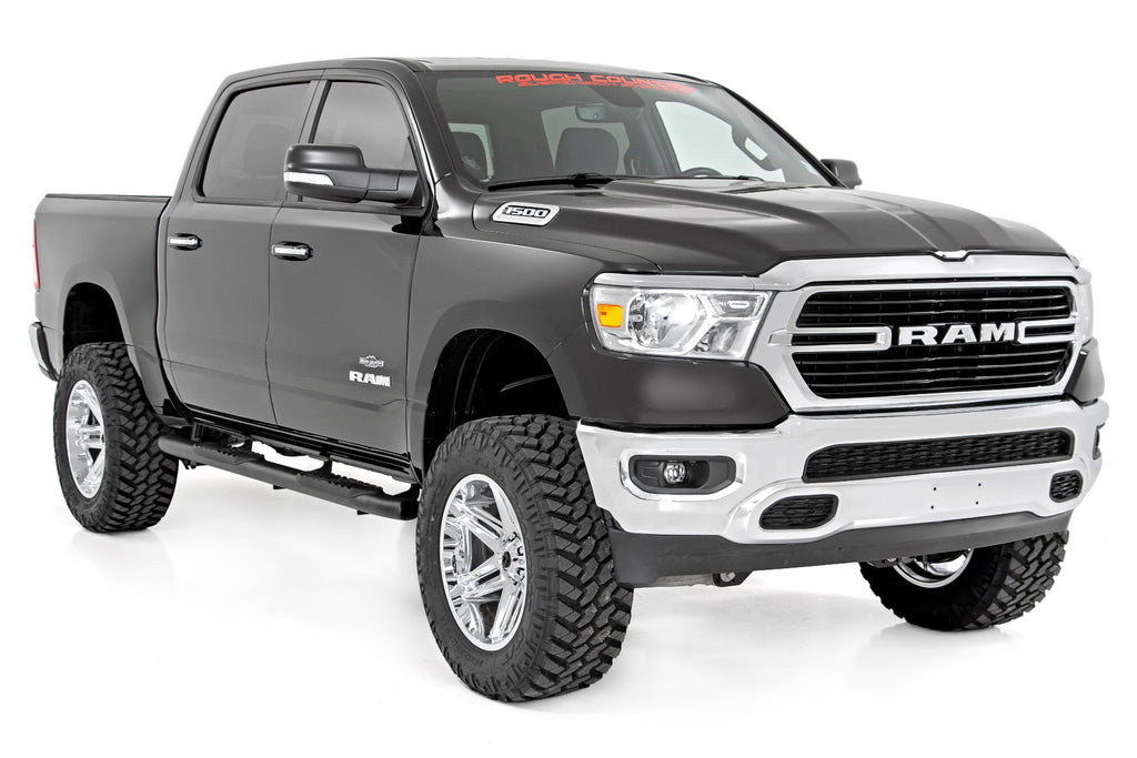 Rough Country Oval Nerf Step | Crew Cab | Black | Ram 1500 (19-23)/1500 TRX (21-23)