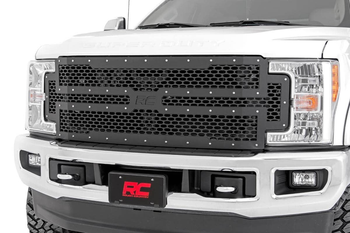 Rough Country Mesh Grille | Ford Super Duty 2WD/4WD (2017-2019)