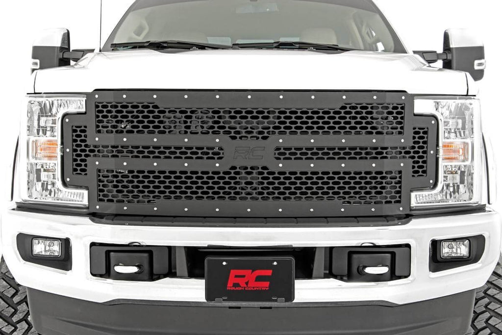Rough Country Mesh Grille | Ford Super Duty 2WD/4WD (2017-2019)
