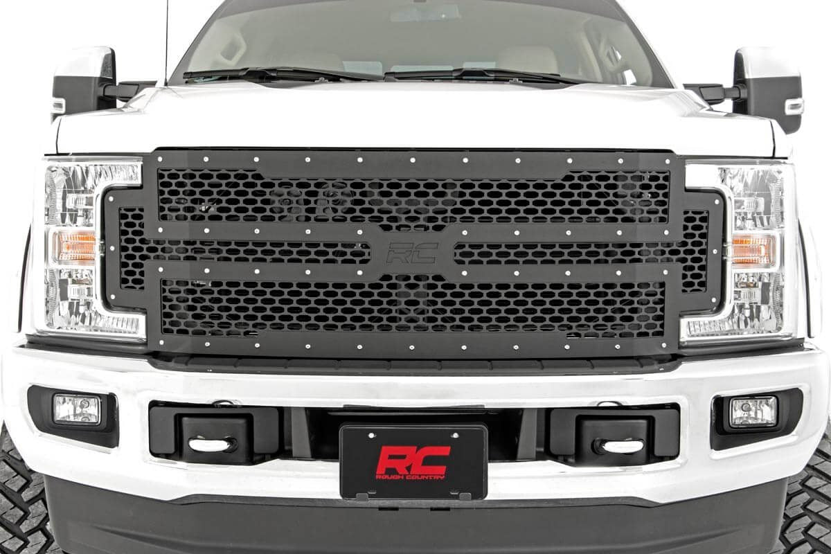 Rough Country Mesh Grille | Ford Super Duty 2WD/4WD (2017-2019)