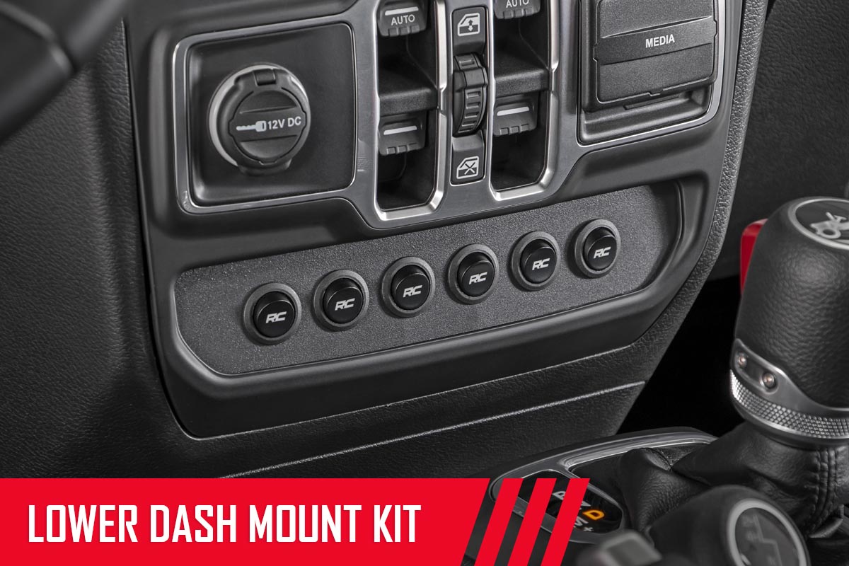 Rough Country MLC-6 | Muliple Light Controller | Lower Dash | Jeep Wrangler JL (18-23)