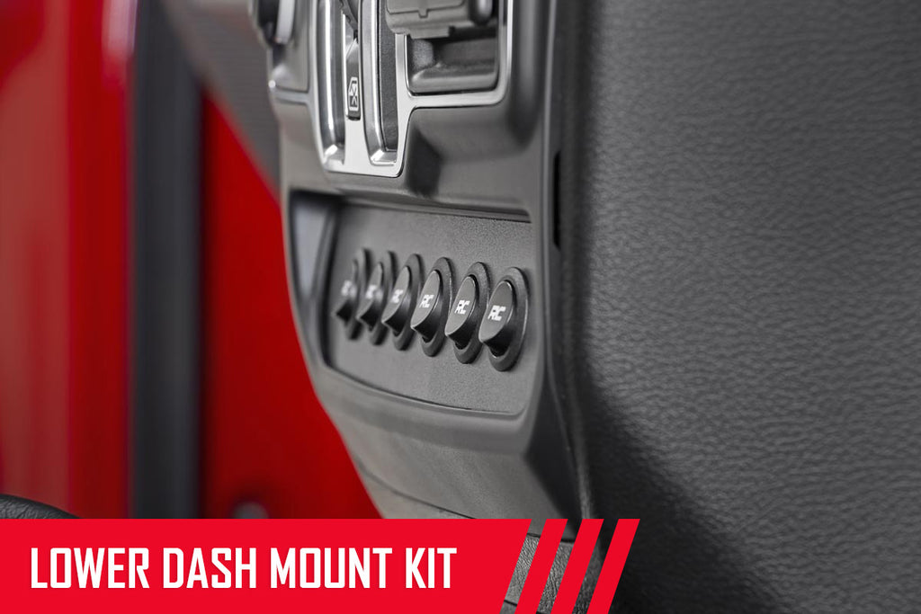 Rough Country MLC-6 | Muliple Light Controller | Lower Dash | Jeep Wrangler JL (18-23)