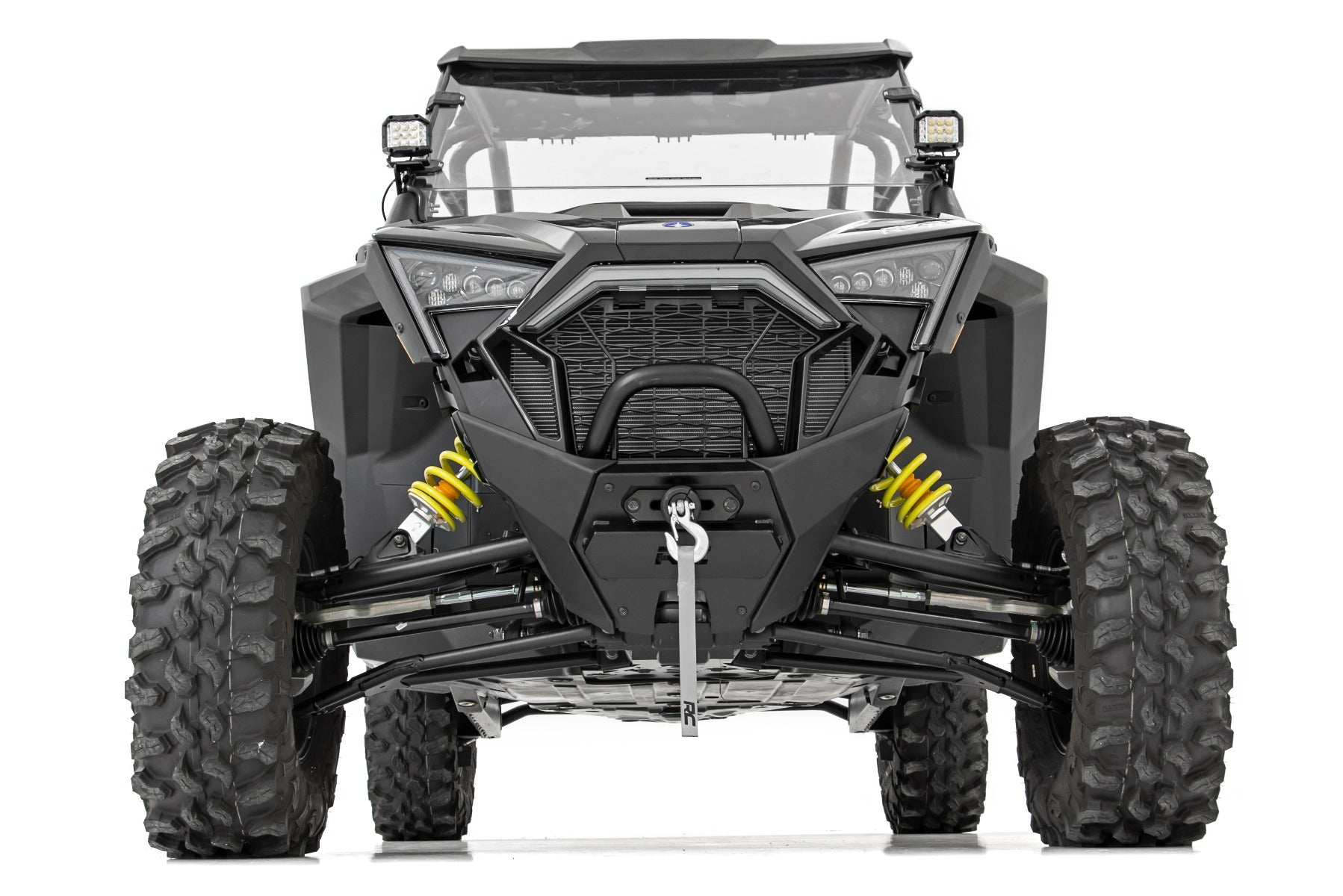 Rough Country LED Light | A Pillar Mount | 2" Chrome Pair | Wide Angle | Polaris RZR PRO XP (20-21)