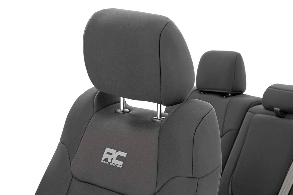 Rough Country Seat Covers | FR w/ Console Cover and Rear | Toyota Tundra (14-21)