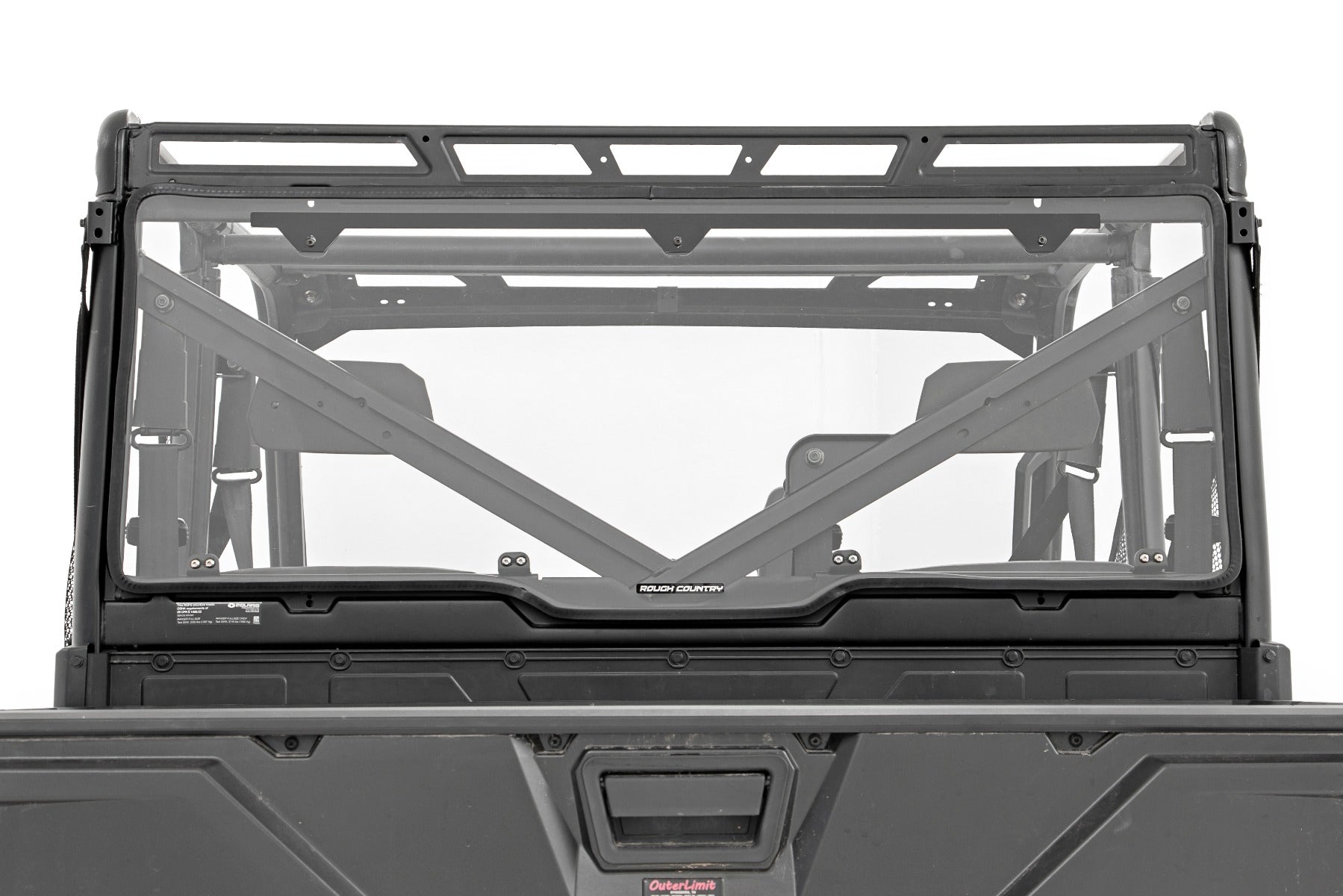 Rough Country Rear Panel | Scratch Resistant | Polaris Ranger XP 1000/Ranger XP 1000 Crew (17-22)