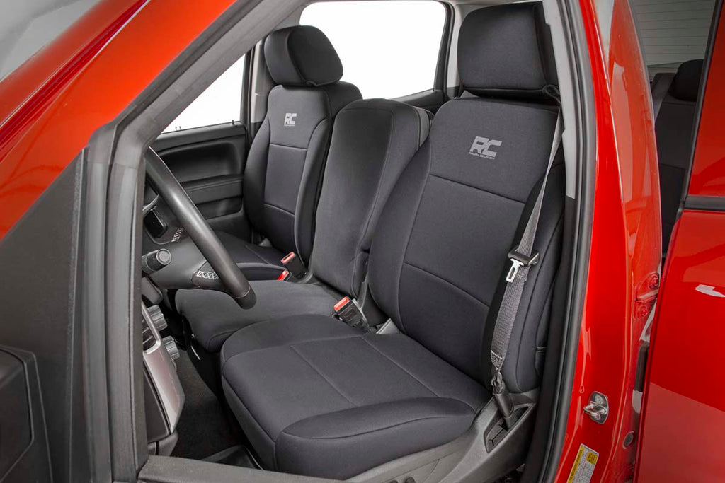 Rough Country Seat Covers | FR 40/20/40 & Rear | Chevy/GMC 1500 (14-18)