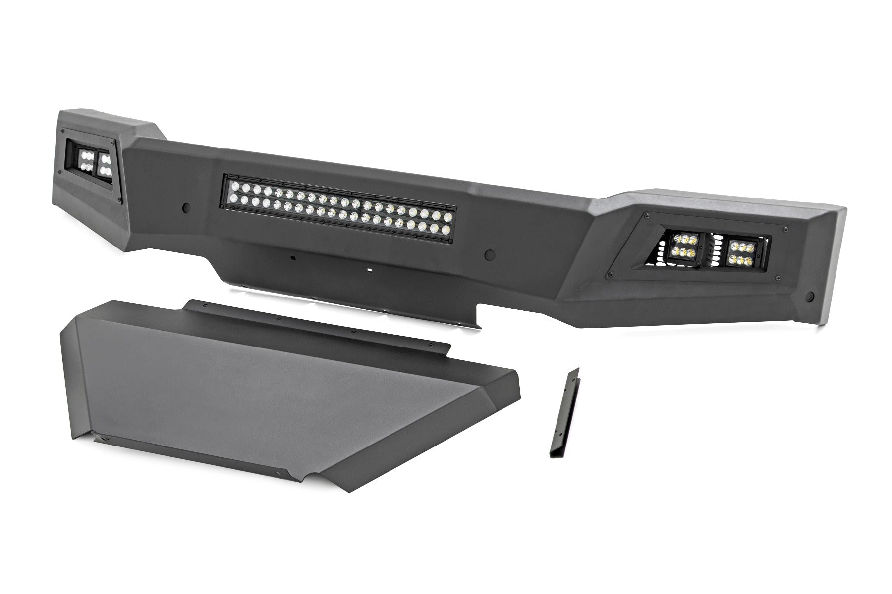 Rough Country High Clearance Front Bumper | LED Lights & Skid Plate | Chevy Silverado 1500 (19-22)