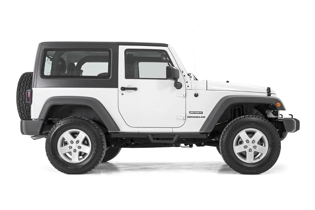 Rough Country Contoured Drop Steps | 2 Door | Jeep Wrangler JK 4WD (2007-2018)