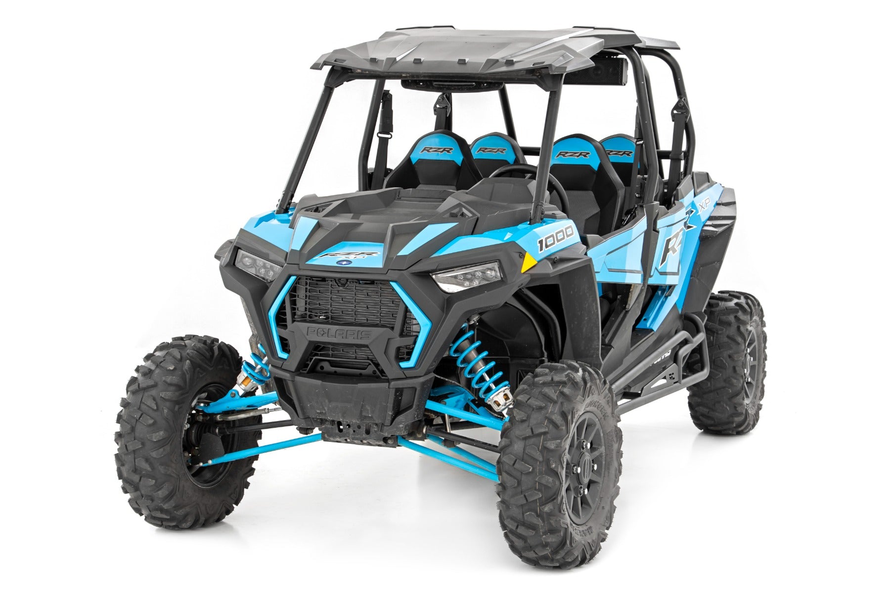 Rough Country Rock Slider Kit | 4 Seat | Polaris RZR Turbo S/RZR XP 1000/RZR XP 4 1000 (14-22)