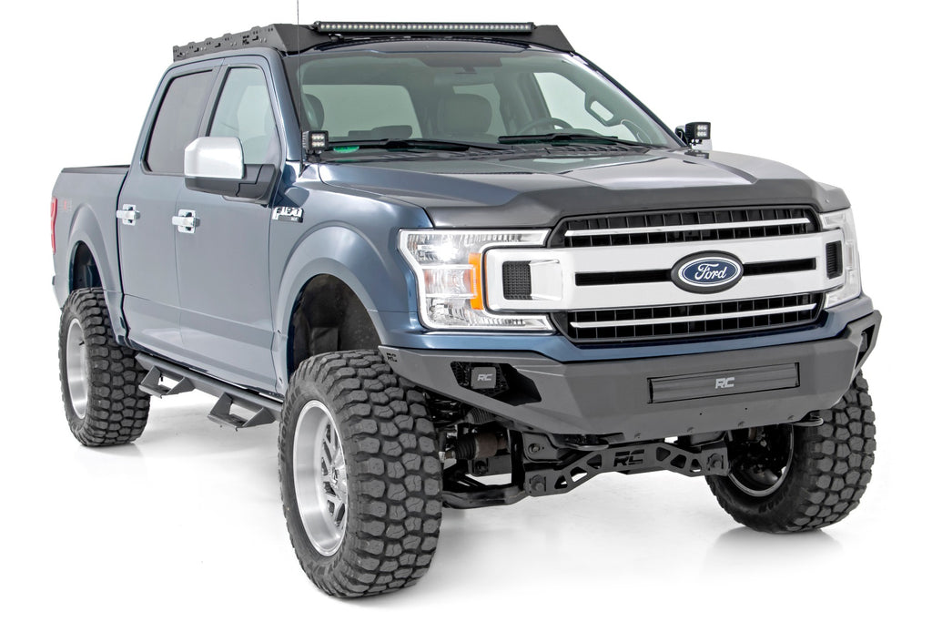 Rough Country Front Bumper | High Clearance | Skid Plate | Ford F-150 (18-20)