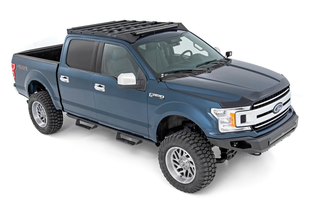 Rough Country Roof Rack | FR 40 Inch Single Row BLK LED | Ford F-150 (15-18)