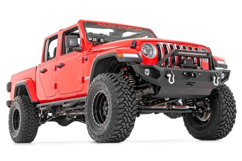 Rough Country Jeep Quad LED Light Pod Kit  - Black Series (18-21 JL / 20-21 Gladiator)