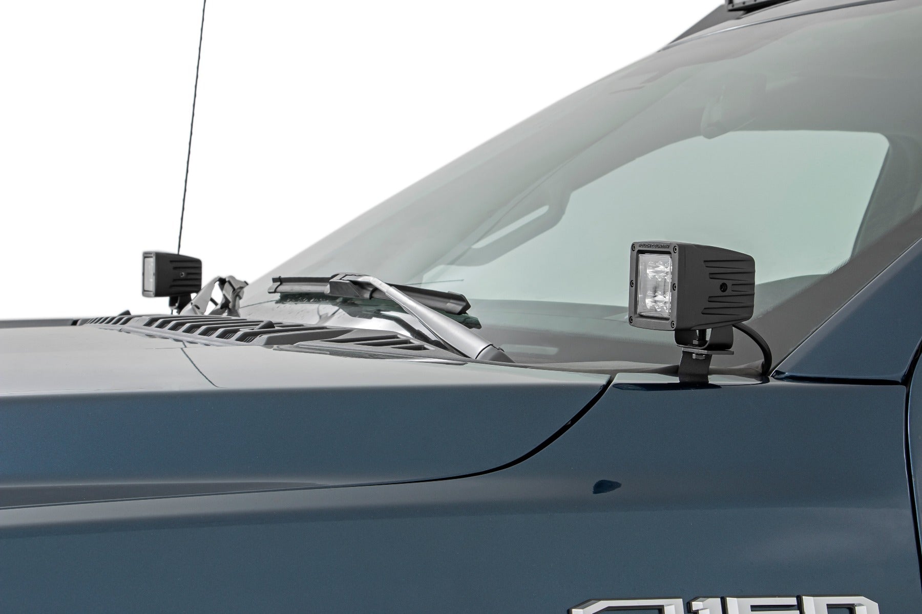 Rough Country LED Light | Ditch Mount | 2" Chrome Pair | Wide Angle | Ford F-150 (15-23)