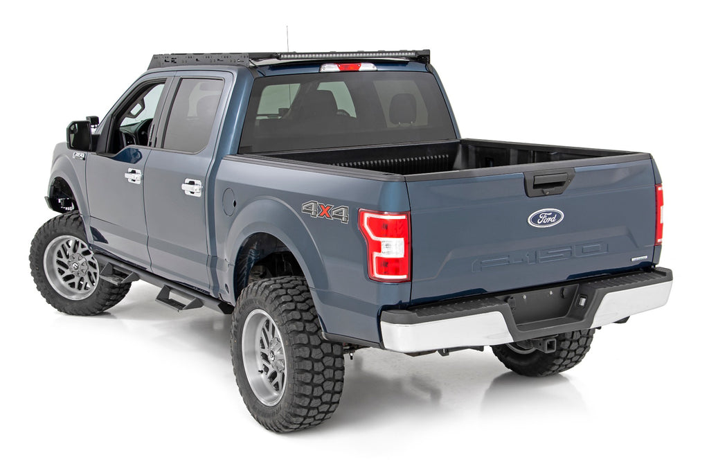 Rough Country Roof Rack | FR 40 Inch Single Row BLK LED | Ford F-150 (15-18)