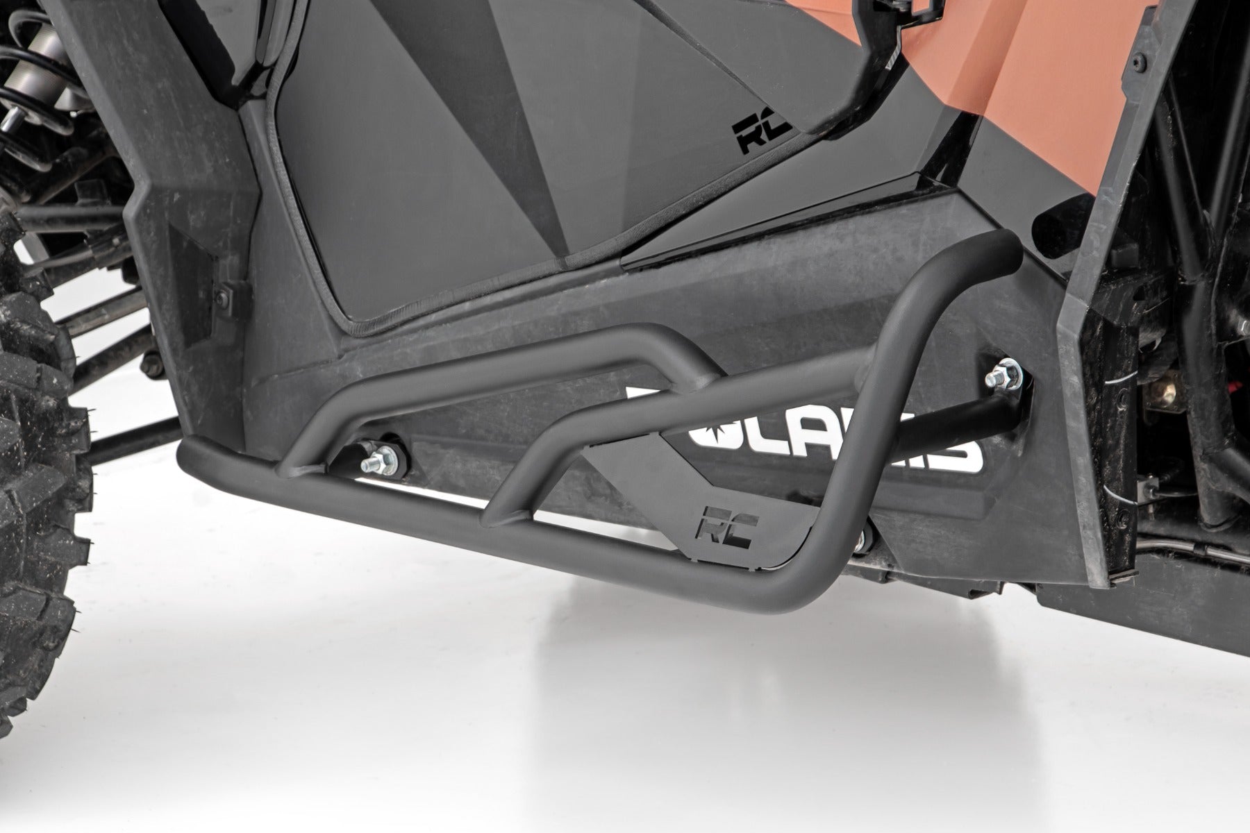 Rough Country Rock Slider Kit | 2 Seat | Polaris RZR Turbo S (18-21)/RZR XP 1000 (14-22)