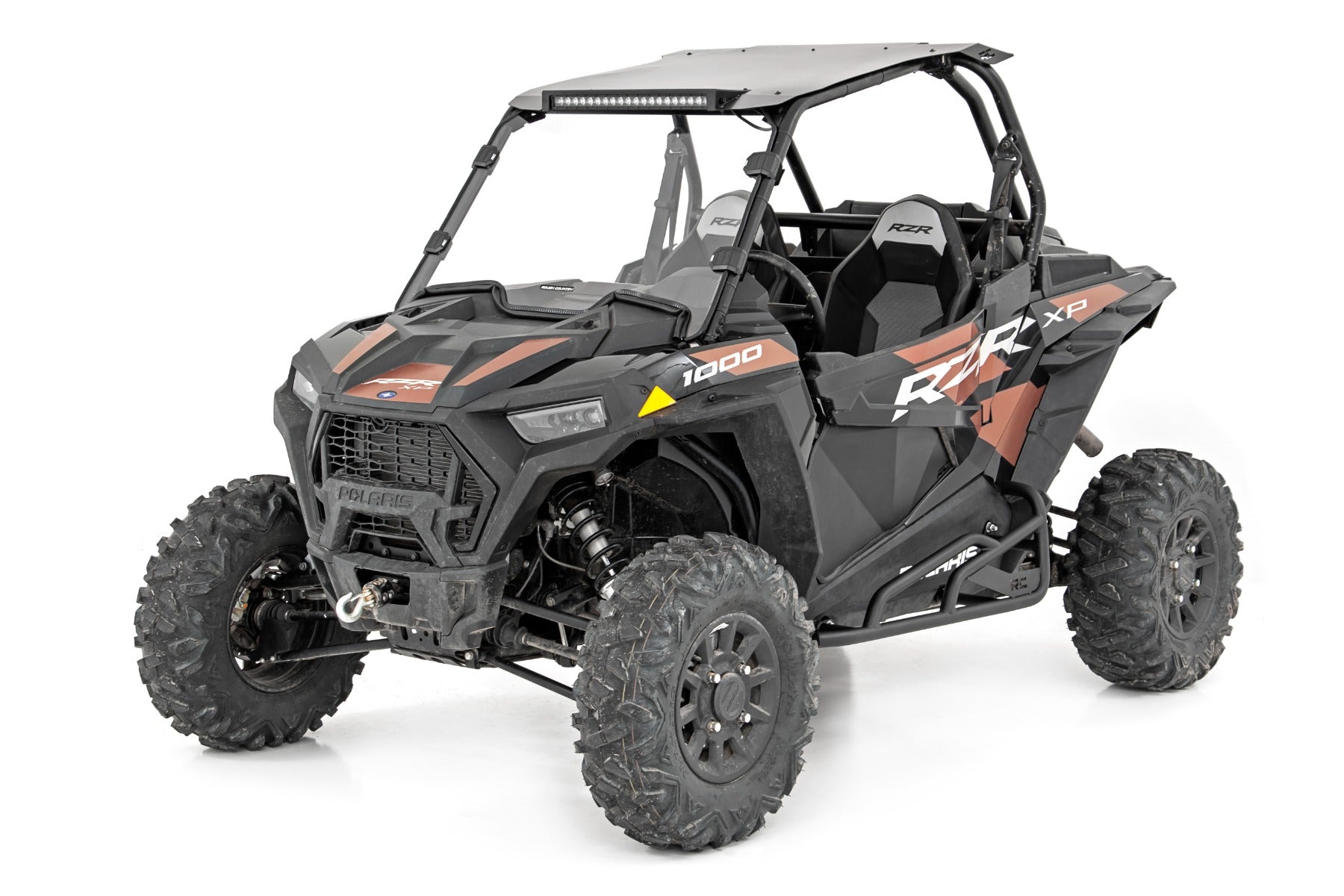 Rough Country Rock Slider Kit | 2 Seat | Polaris RZR Turbo S (18-21)/RZR XP 1000 (14-22)