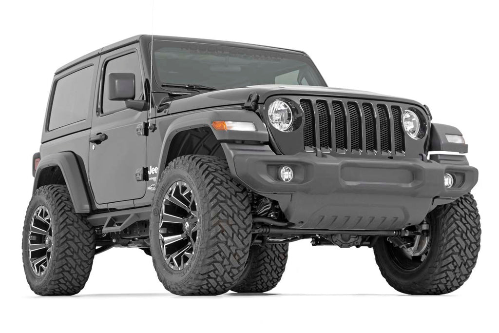 Rough Country Contoured Drop Steps | 2 Door | Jeep Wrangler JL 4WD (2018-2023)