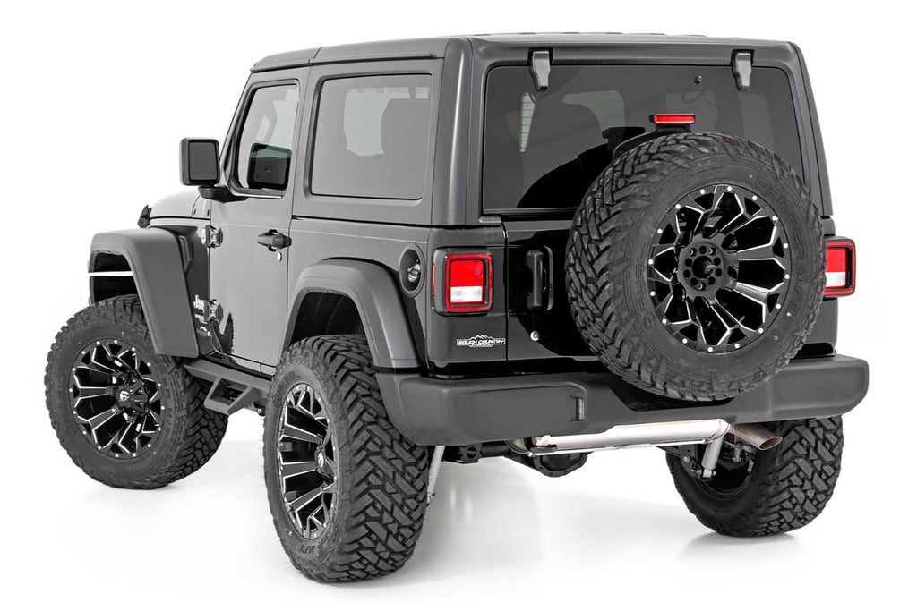 Rough Country Contoured Drop Steps | 2 Door | Jeep Wrangler JL 4WD (2018-2023)