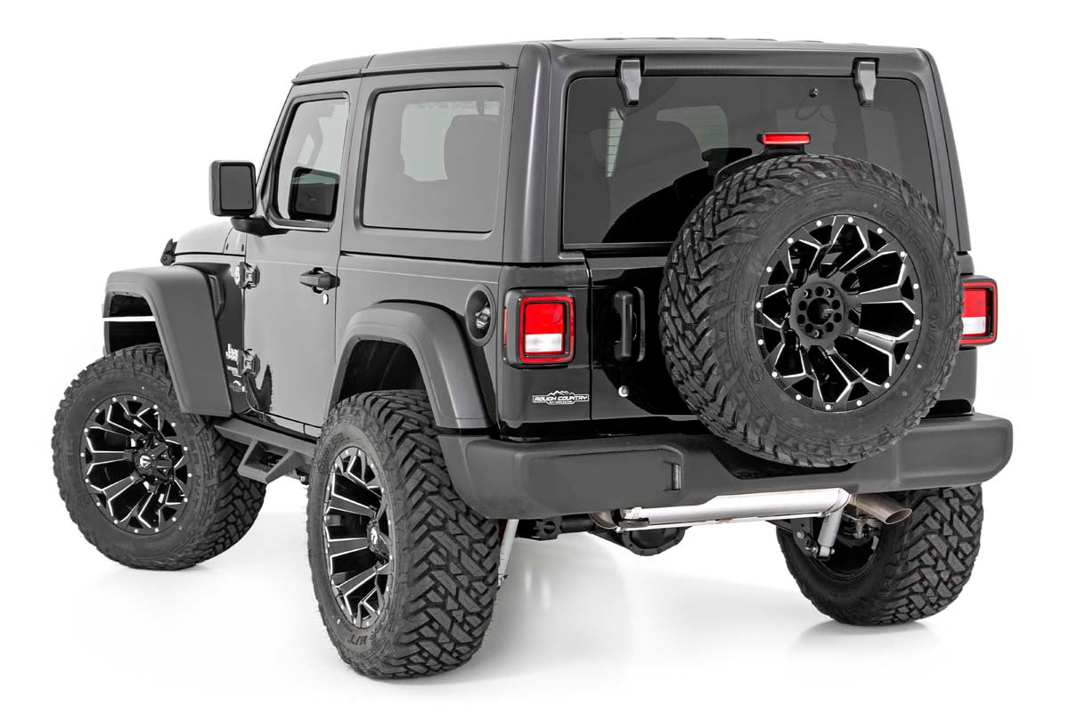 Rough Country Contoured Drop Steps | 2 Door | Jeep Wrangler JL 4WD (2018-2023)