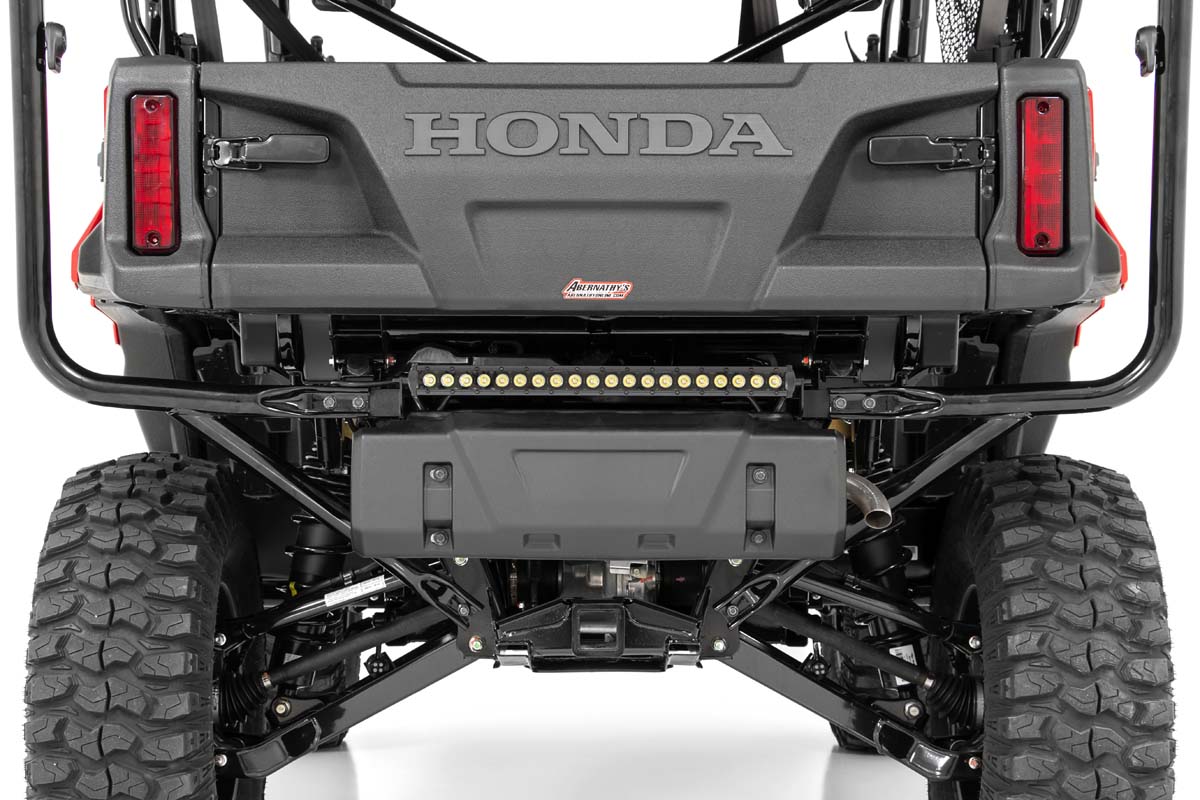 Rough Country LED Light | Under Bed Mount | 20" Black Single Row | Honda Pioneer 1000 (16-22)