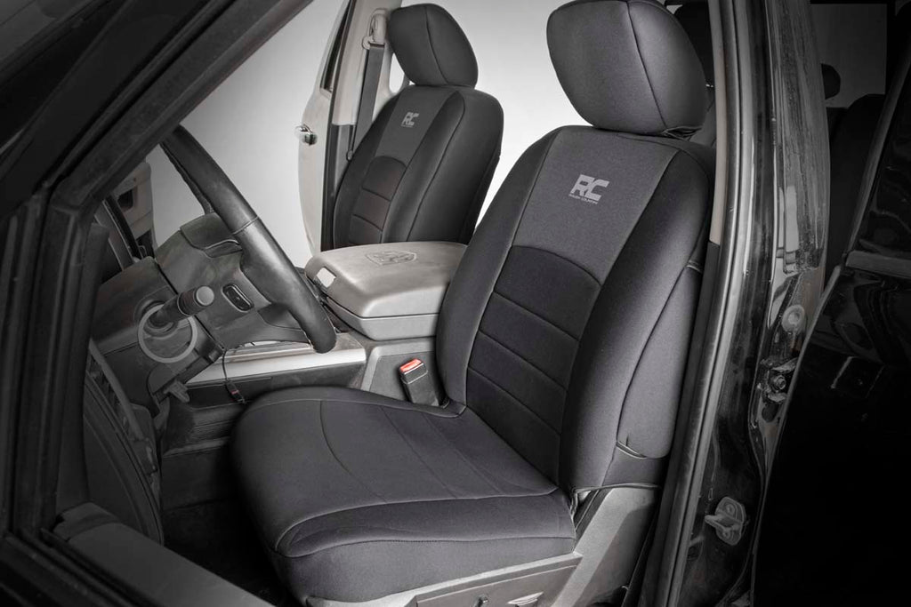 Rough Country Seat Covers | FR Bucket RR w/Arm Rest | Ram 1500 (09-18)/2500 (10-18)