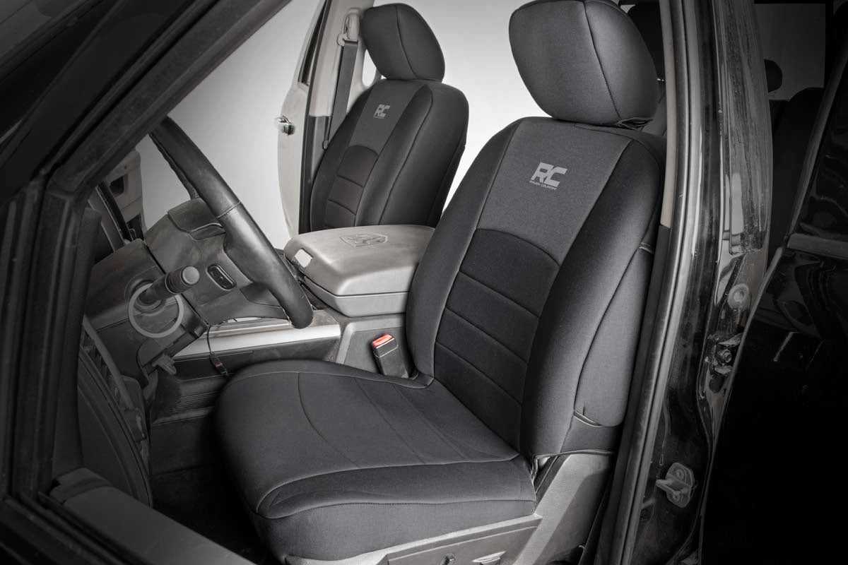 Rough Country Seat Covers | FR Bucket RR w/Arm Rest | Ram 1500 (09-18)/2500 (10-18)