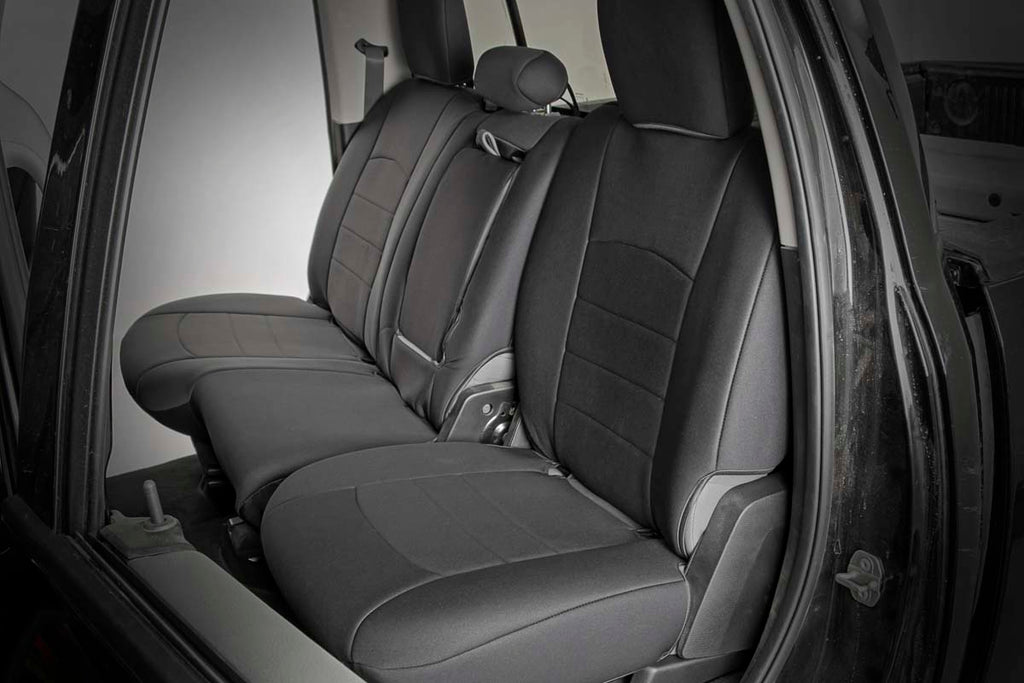 Rough Country Seat Covers | FR Bucket RR w/Arm Rest | Ram 1500 (09-18)/2500 (10-18)