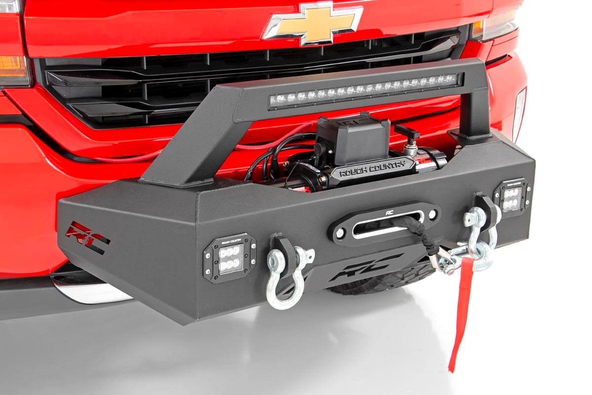 Rough Country EXO Winch Mount Kit | Chevy Silverado 1500 2WD/4WD (2007-2018)