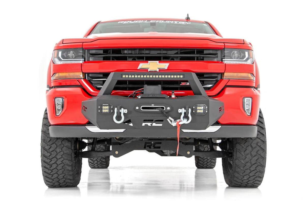 Rough Country EXO Winch Mount Kit | Chevy Silverado 1500 2WD/4WD (2007-2018)