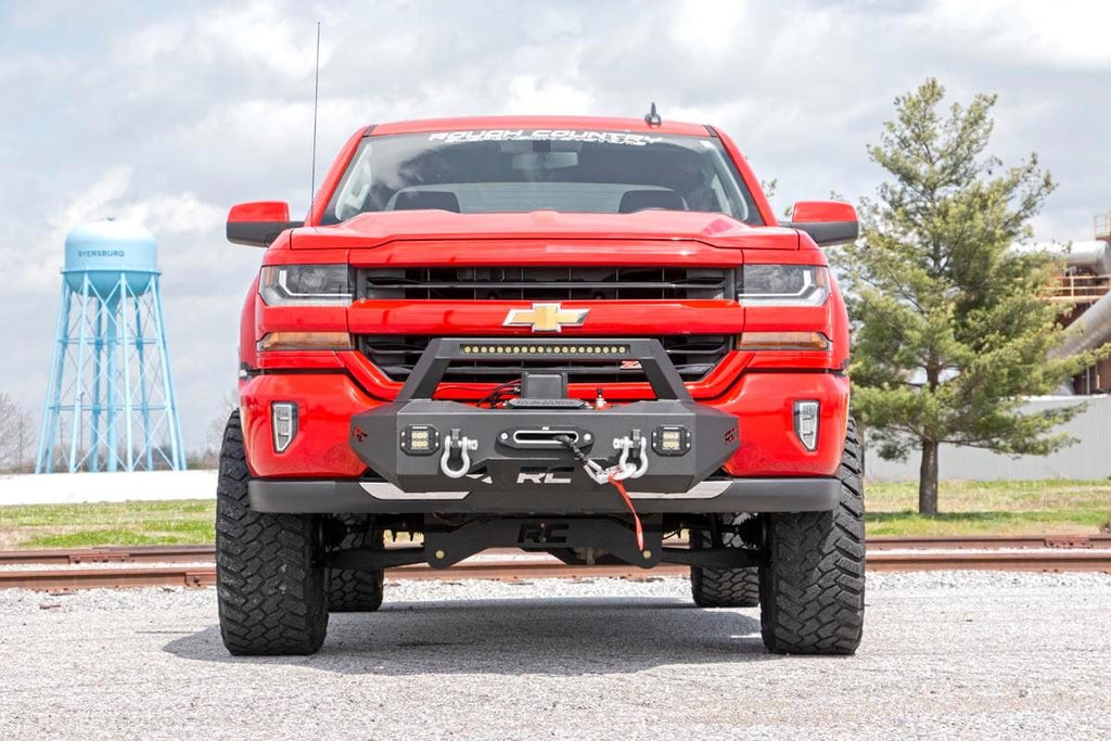 Rough Country EXO Winch Mount Kit | Chevy Silverado 1500 2WD/4WD (2007-2018)