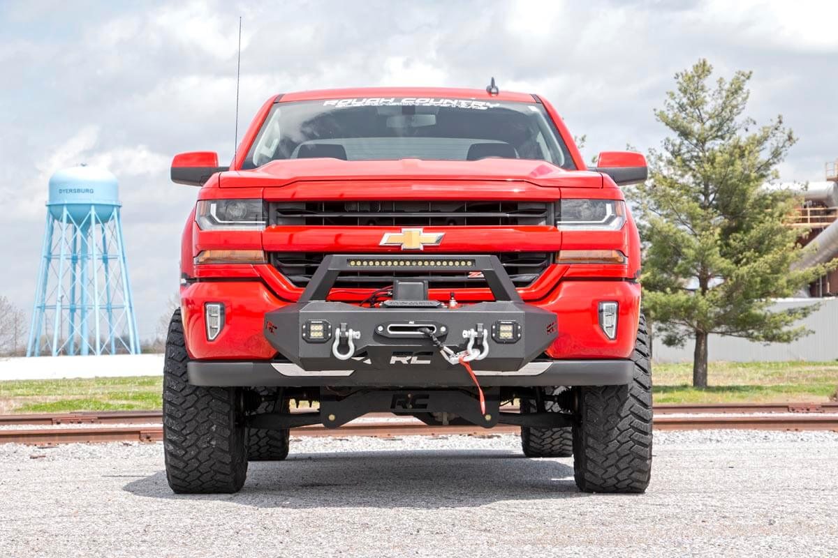 Rough Country EXO Winch Mount Kit | Chevy Silverado 1500 2WD/4WD (2007-2018)
